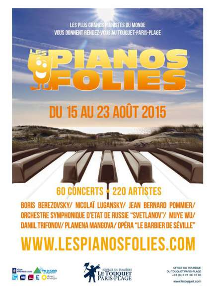 Les Pianos Folies -  Programme du 15 août 2015