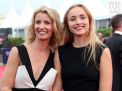 Alexandra Lamy et Chloé Jouannet, sa fille, sur le Tapis Rouge du Festival de Deauville le 5 sept 2014