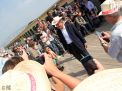 Attente sur les Planches du Festival de Deauville le 8 sept 2014