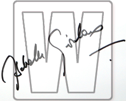 Autographe d'Isabelle Giordano