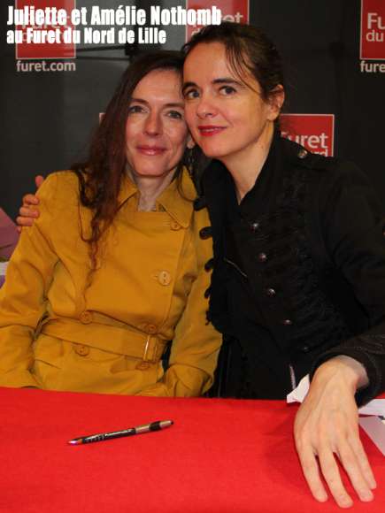 Amélie et Juliette Nothomb au Furet du Nord de Lille Amélie et Juliette Nothomb au Furet du Nord de Lille