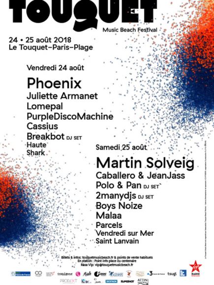 Au programme du 24 août du Touquet Music Beach Festival Au programme du 24 août du Touquet Music Beach Festival