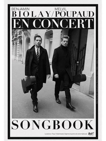 Benjamin Biolay et Melvil Poupaud au Théâtre Sébastopol Benjamin Biolay et Melvil Poupaud au Théâtre Sébastopol