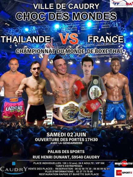 Championnat du monde de boxe Thaï à Caudry Championnat du monde de boxe Thaï à Caudry