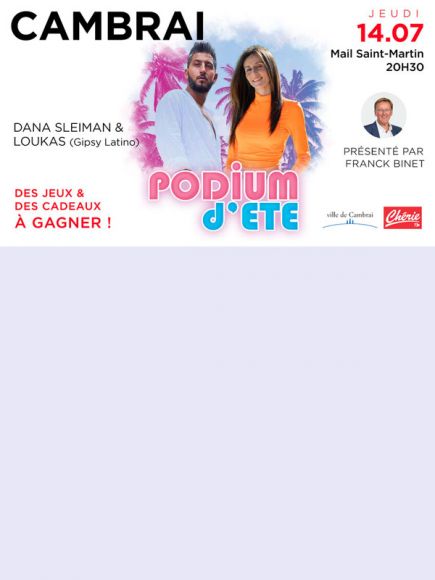 Dana Sleiman et Vincent Loukas à Cambrai Dana Sleiman et Vincent Loukas à Cambrai