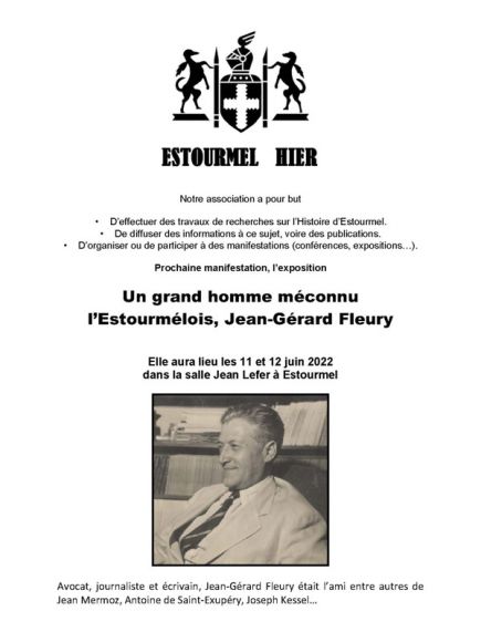 Expo Jean-Gérard Fleury à Estourmel Expo Jean-Gérard Fleury à Estourmel