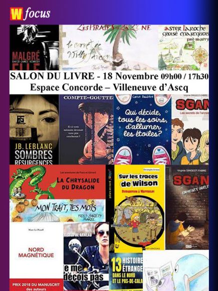 L'édition 2018 du Salon du Livre de Villeneuve d'Ascq L'édition 2018 du Salon du Livre de Villeneuve d'Ascq