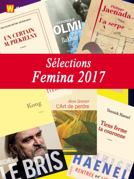 Les sélections du prix Femina 2017 Les sélections du prix Femina 2017