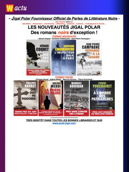 Les sorties février 2019 des éditions Jigal Polar
