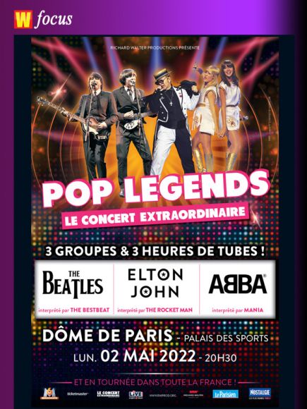 Pop Legends en tournée française Pop Legends en tournée française