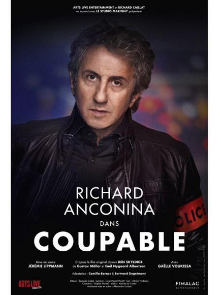 Richard Anconina dans Coupable au Théâtre de Caudry Richard Anconina dans Coupable au Théâtre de Caudry