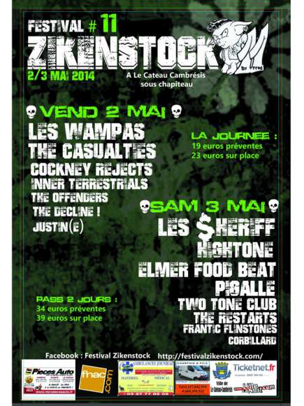 Zikenstock 11 - Le programme complet Zikenstock 11 - Le programme complet